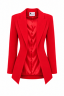 Sacou cambrat cu peplum si cordon Red