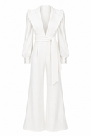 Salopeta cu decolteu adanc white