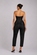 Corset Structurat Black cu Decolteu Balconette