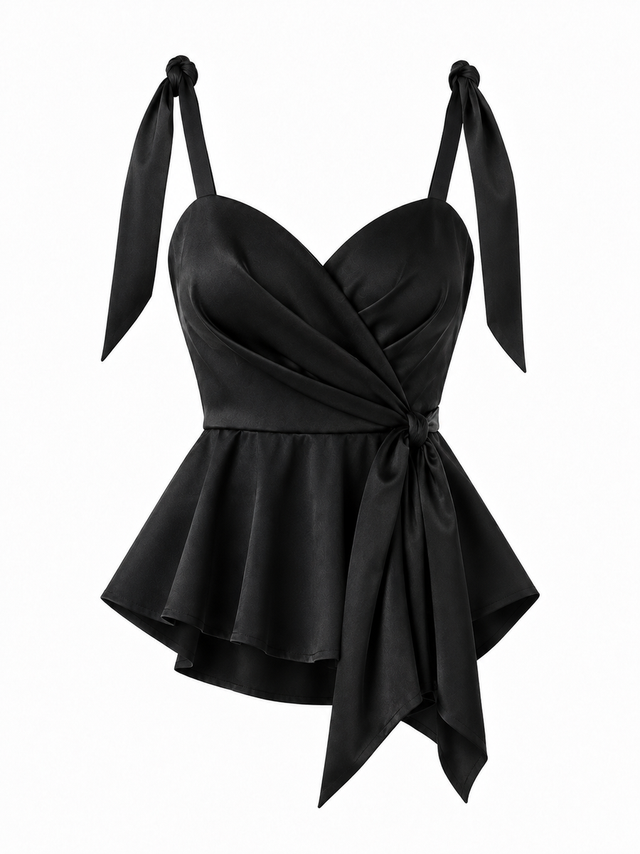 Top corset petrecut cu funda laterala black