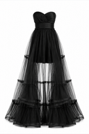 Rochie asimetrica din tulle