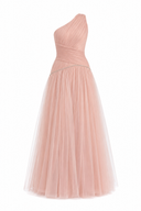 Tulle dress with shiny detail