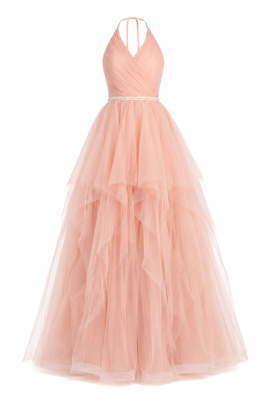 Rochie din tulle cu detaliu din perle